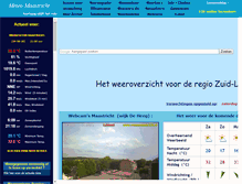 Tablet Screenshot of meteomaastricht.nl